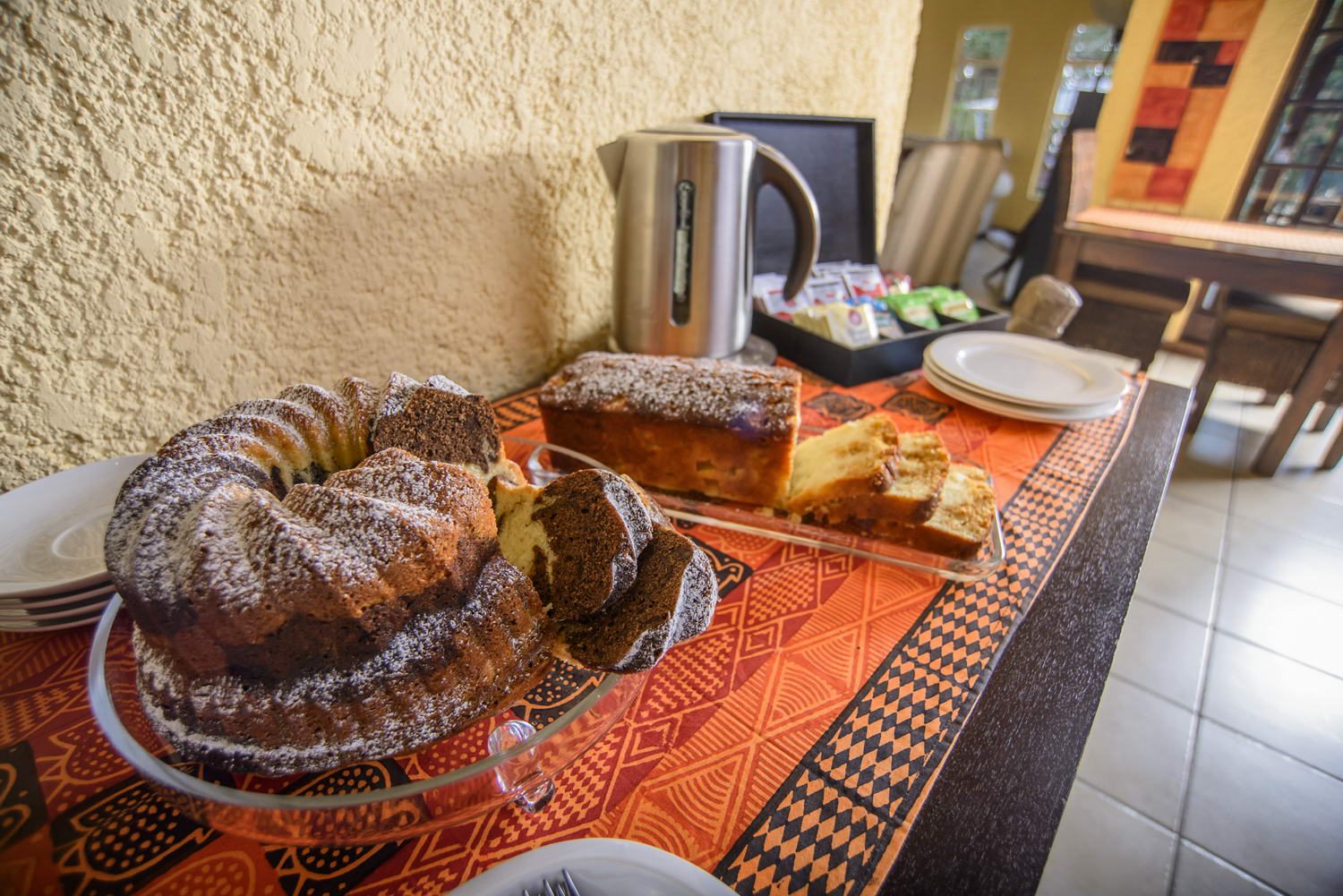 Home baking at Abangane