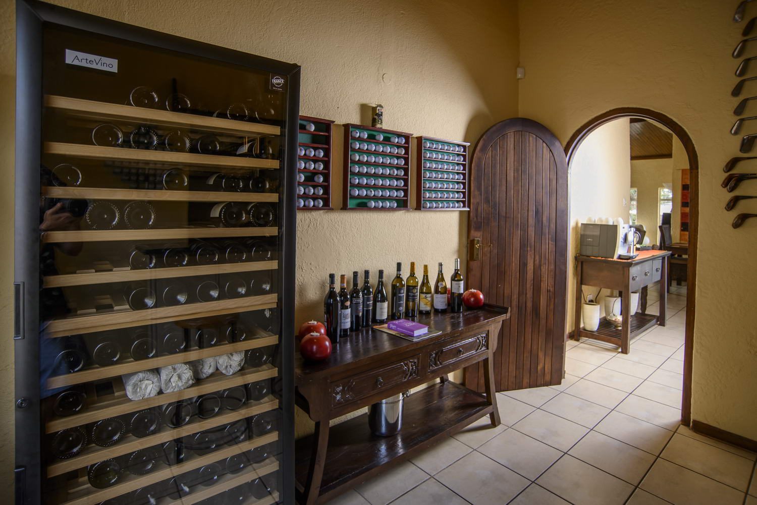 The Abangane wine cellar